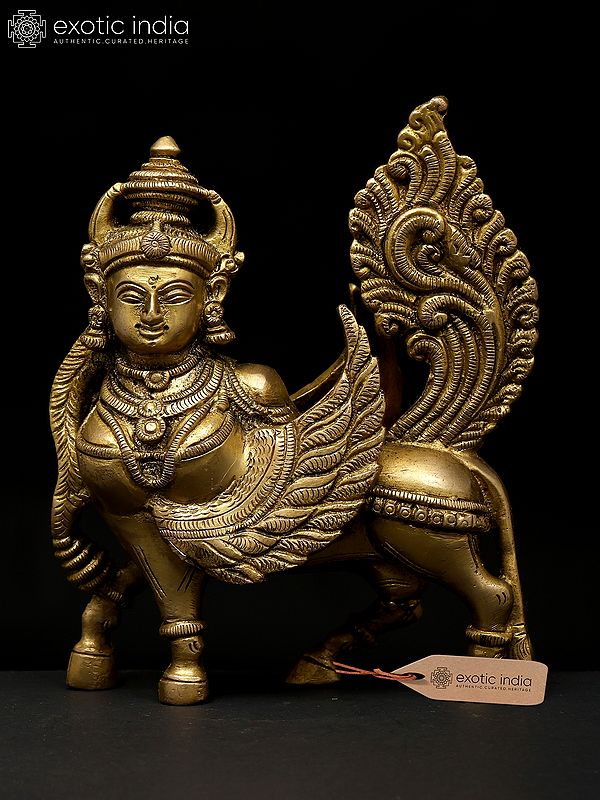 5" Small Kamadhenu Cow | Brass Statue | Made In India