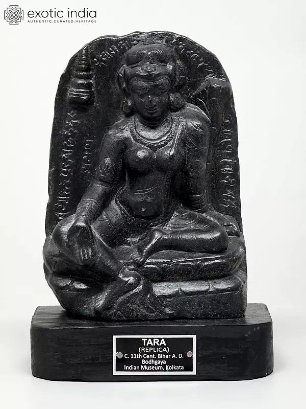 7" Tibetan Buddhist Goddess Tara | Replica Statue of Indian Museum, Kolkata
