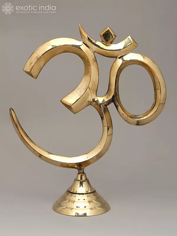Brass Om (Aum) - Symbol of Hinduism | Handmade | Made In India