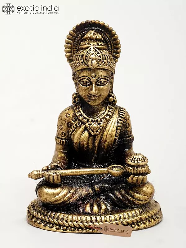Superfine Goddess Annapurna with Pot and Ladle – Bestower of Food & Prosperity | Ideal for Puja