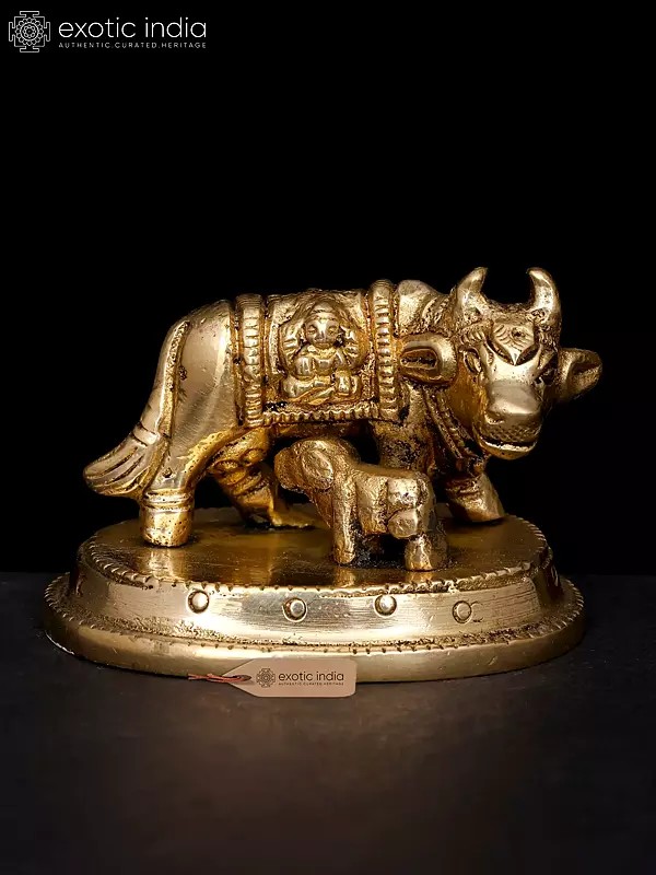 2" Small Kamadhenu Cow with Calf