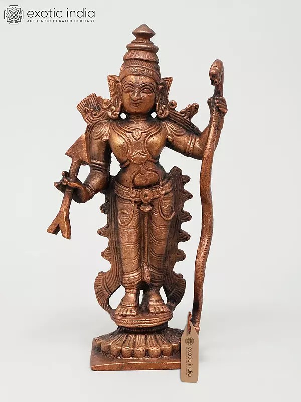 Standing Prabhu Shri Rama | Copper Statue
