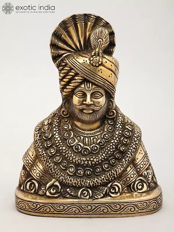8" Khatu Shyam Ji | Brass Idol | Made In India