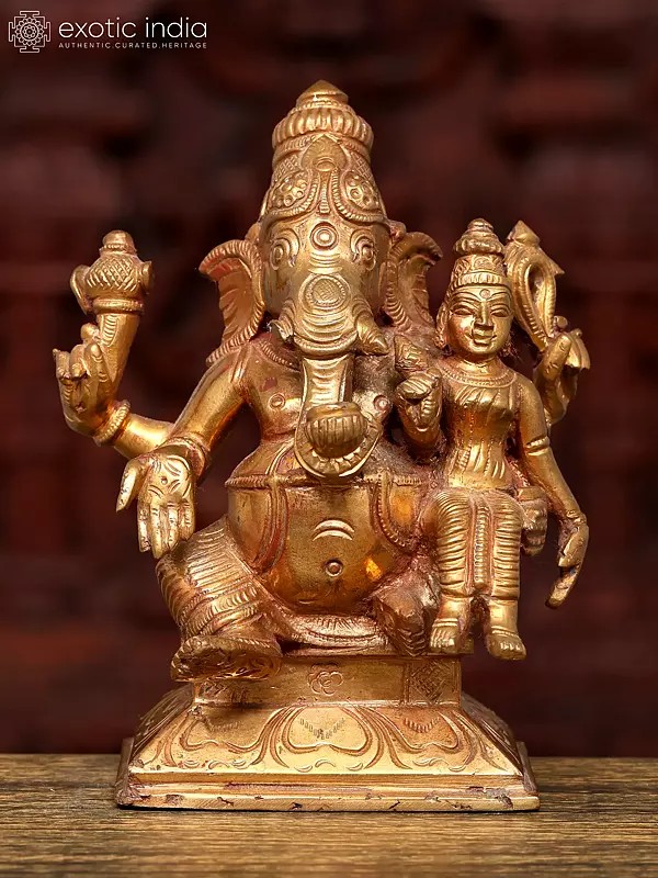5" Small Siddhi Ganapati | Bronze Statue