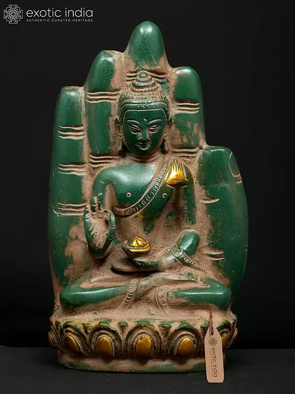 6" Small Buddha in Hand - Symbol of Peace & Harmony | Brass Statue