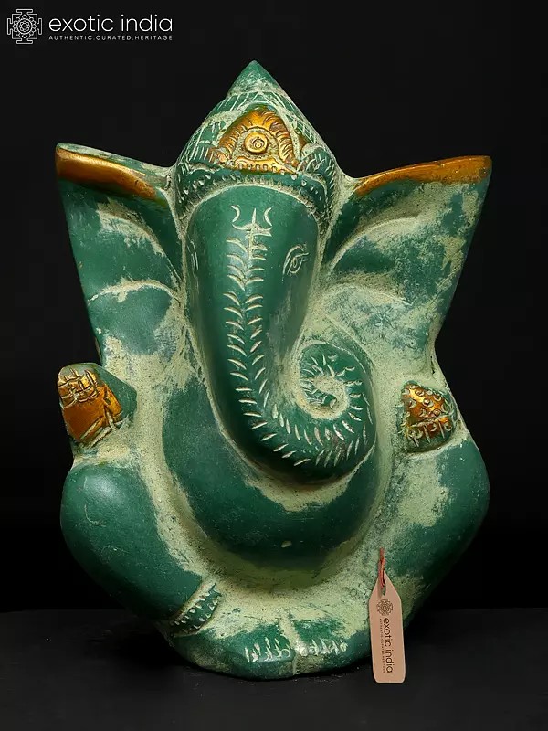 4" Small Modern Ganesha | Brass Statue