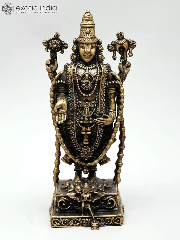 Small Superfine Lord Venkateswara Swami and Garuda | Ideal for Puja