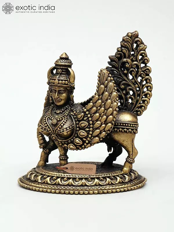 3" Small Superfine Goddess Kamdhenu Cow for Puja | Made in Coimbatore | Ideal for Puja