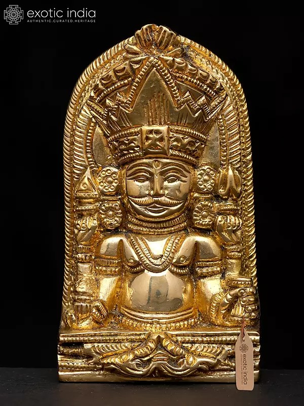 4" Small Lord Nakoda Jain | Brass Statue