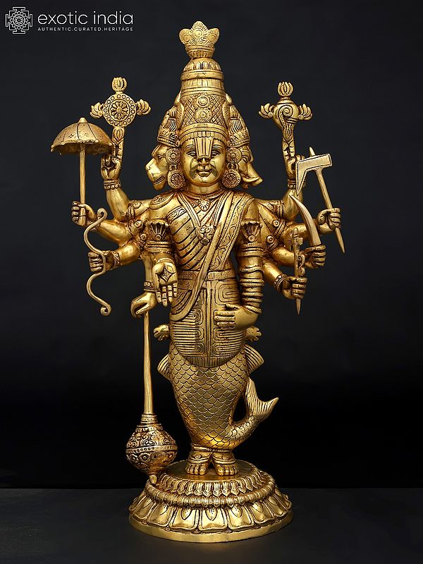 All Ten Avatars in One Statue (Dashavatar)