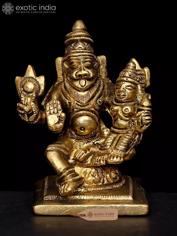 Narasimha with His Shakti (Small Statue)