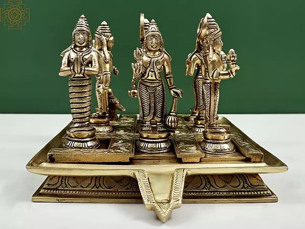 6.5" Navagraha - The Nine Planet | Brass Statue | Handmade