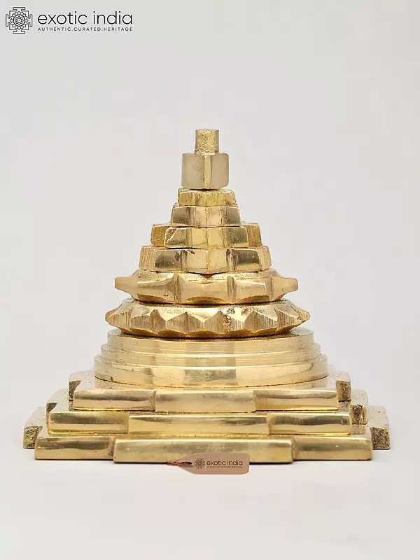 3" Small Shri Yantra | Brass Shri Yantra | Handmade