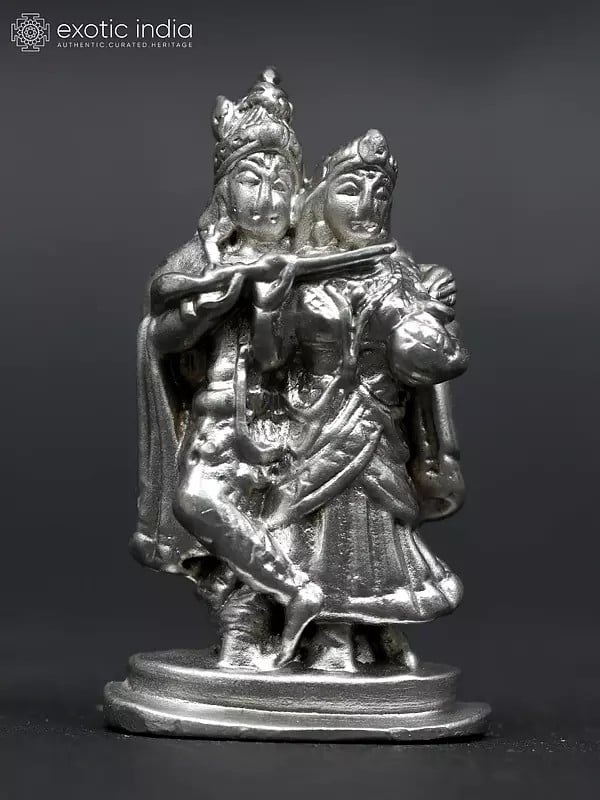 2" Fluting Radha-Krishna | Mercury Statue