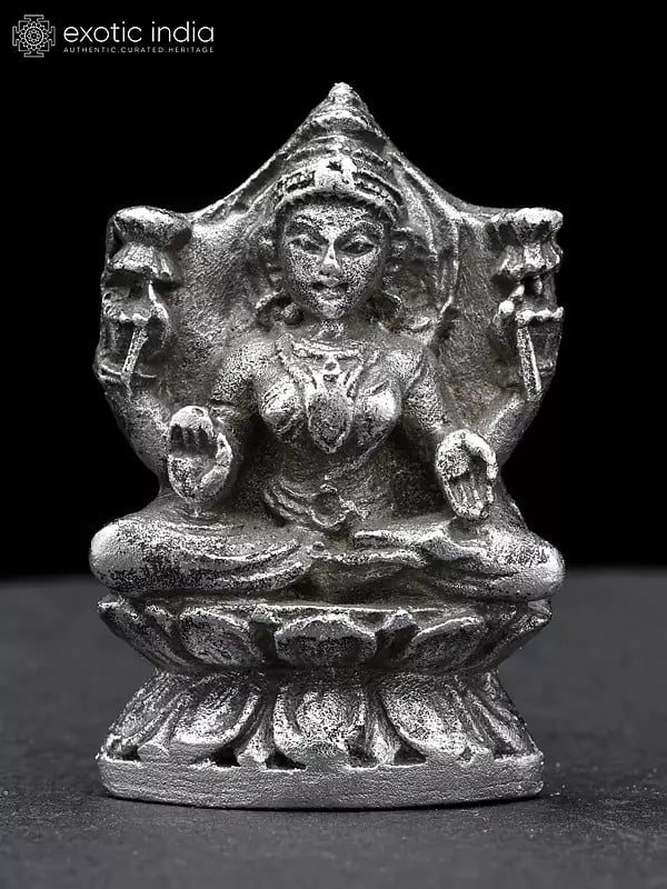 Devi Lakshmi Seated On Lotus