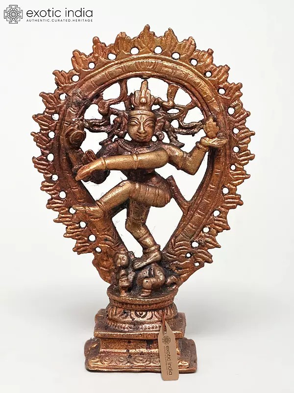 4" Small Nataraja (Dancing Lord Shiva) | Copper Statue