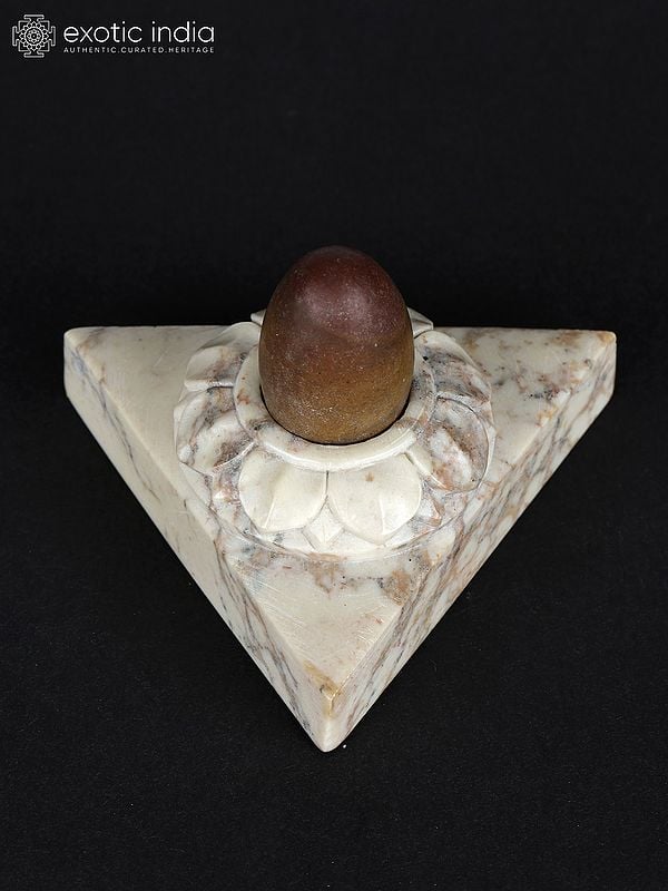 2" Small Triangle Narmadeshwara Shiva Lingam