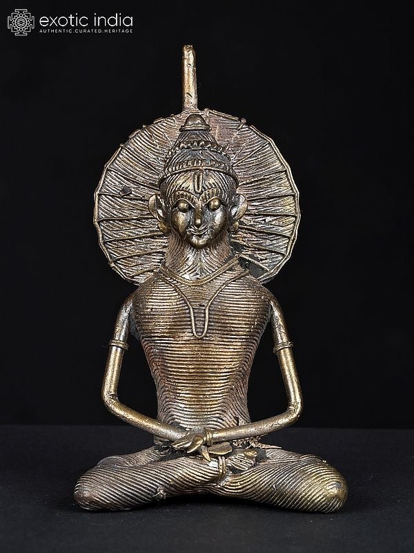 5" Small Meditating Buddha | Lost-Wax Triabal Casting | Brass Statue