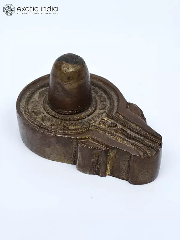 2" Small Brass Shiva Lingam