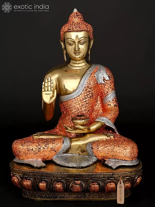 21" Superfine Blessing Lord Buddha | Brass Statue