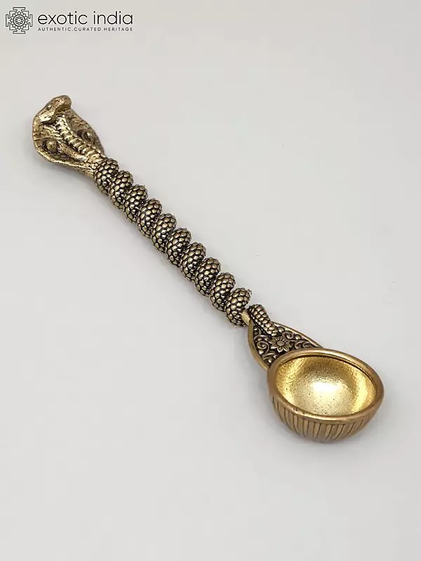 5" Superfine Kundalini Ritual Spoon in Brass