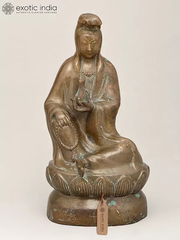 12" Goddess Kwan Yin (Guanyin) | Bronze Statue