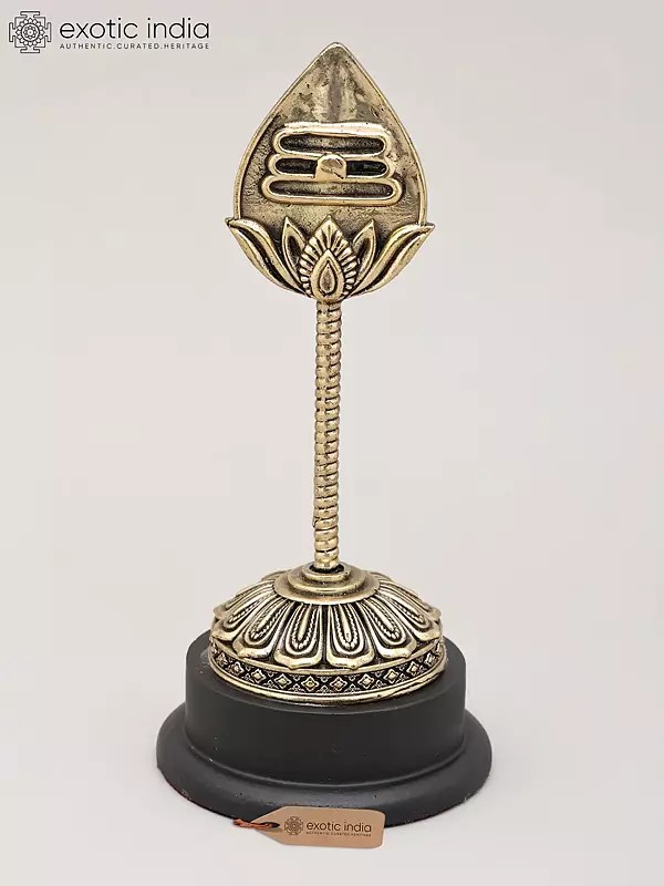 Superfine Vel of Murugan with Wood Base | Brass Statue | Made in India