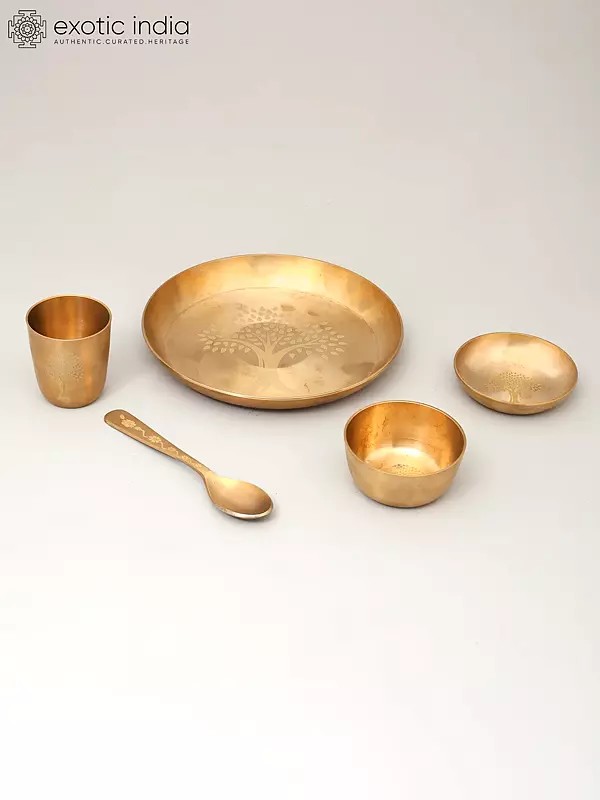 Bronze Ritual Thali Set | Set of Five