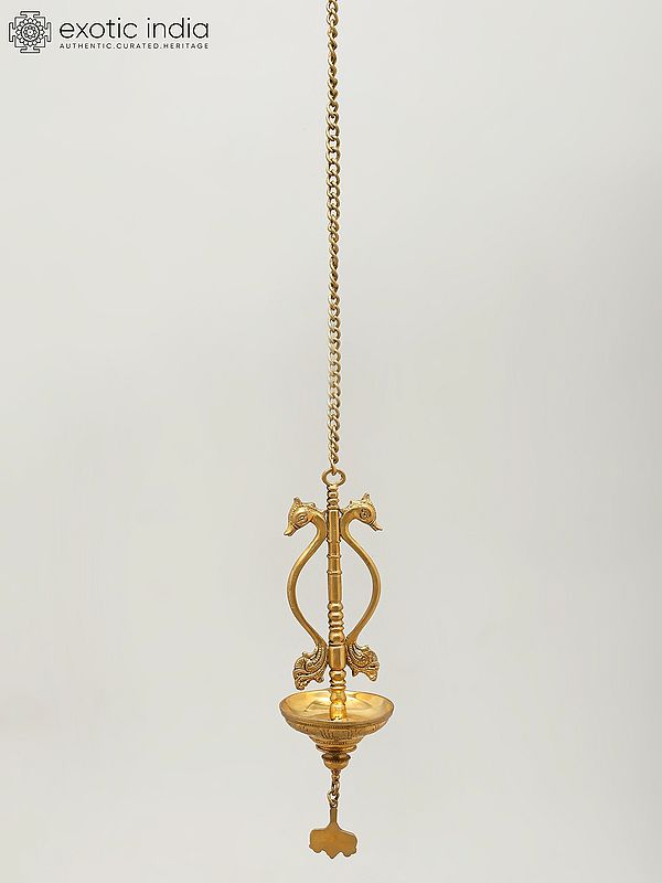 Designer Hanging Lamp in Brass | Handmade | Made In India