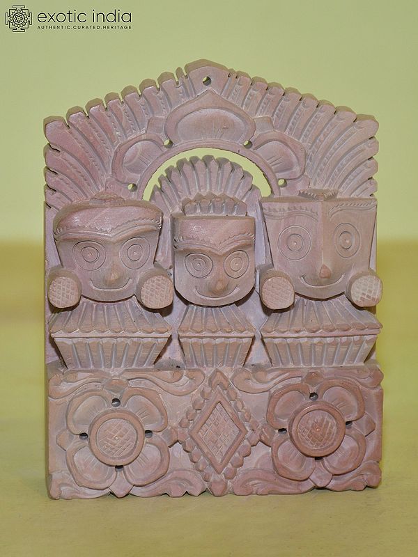 5" Lord Jagannath | Orissa Stone Statue | Hand Carved