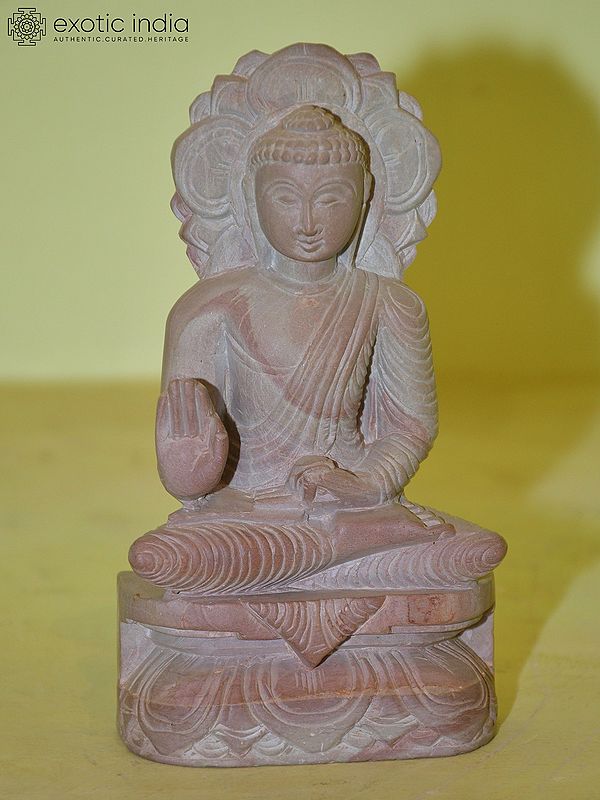 6" Vitarka Mudra - Lord Buddha Statue | Hand Carved in  Orissa Stone | Excellent indian art