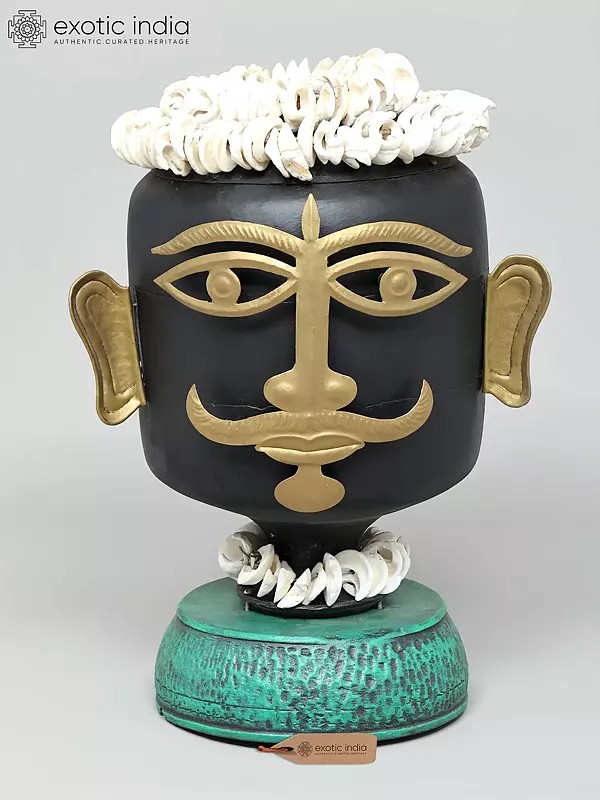 21" Lord Shiva as Bhairava : Embodiment of Eternity | Brass Statue