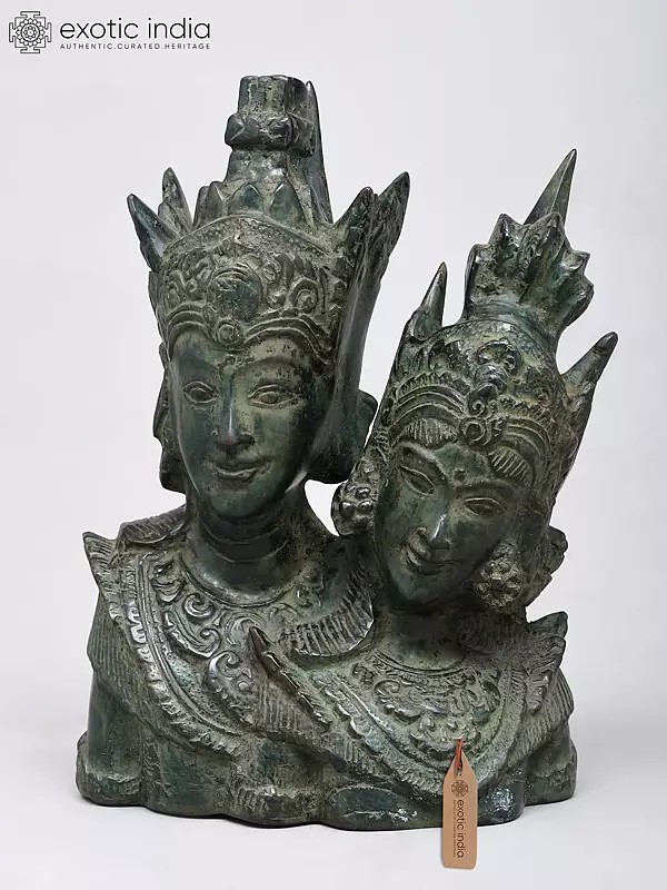 12" Ram and Sita | Brass Statue | Handmade