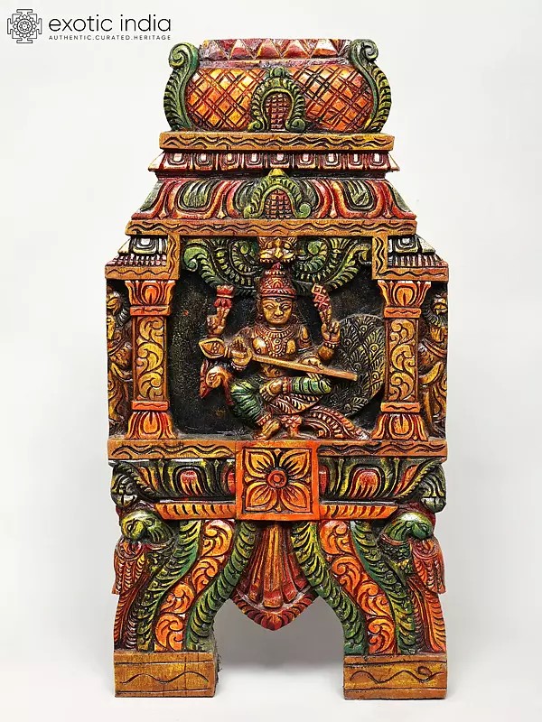 The Warrior God Karttikeya | Wall Hanging Kavadi Panel