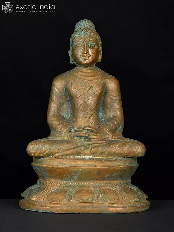 6" Lord Buddha in Dhyan Mudra | Bronze Statue