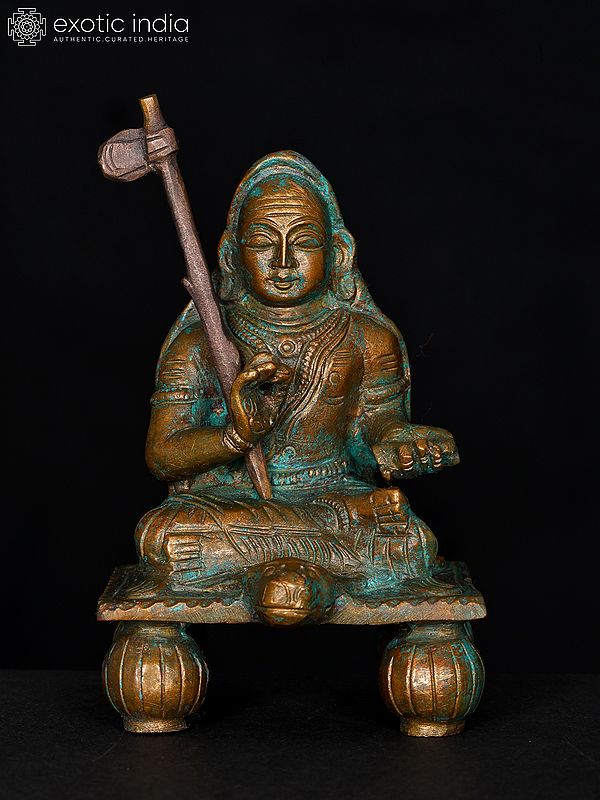 4" Small Adi Shankaracharya | Bronze Statue