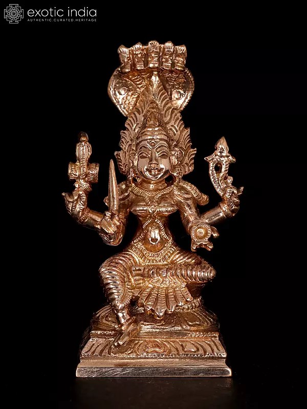 3" Small Goddess Mariamman | Bronze Statue