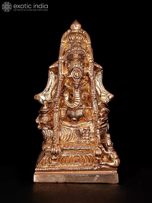 2" Small Pillaiyarpatti Karpaka Vinayaka (Ganesha) | Bronze Statue