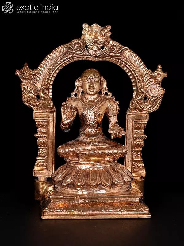 5" Small Hindu Philosopher Ramanujacharya | Bronze Statue