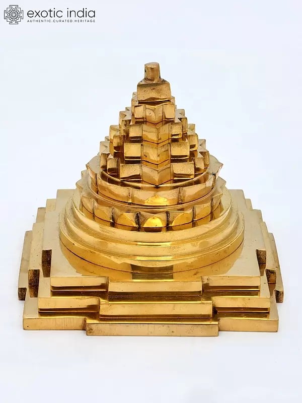 6" Shri Yantra in Brass