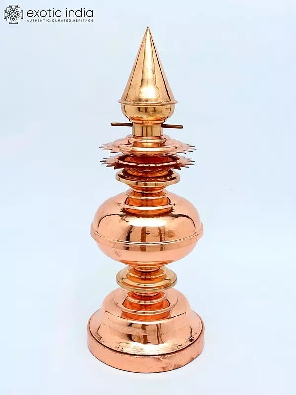 Gopura Temple Kalash in Copper | Available in Different Sizes