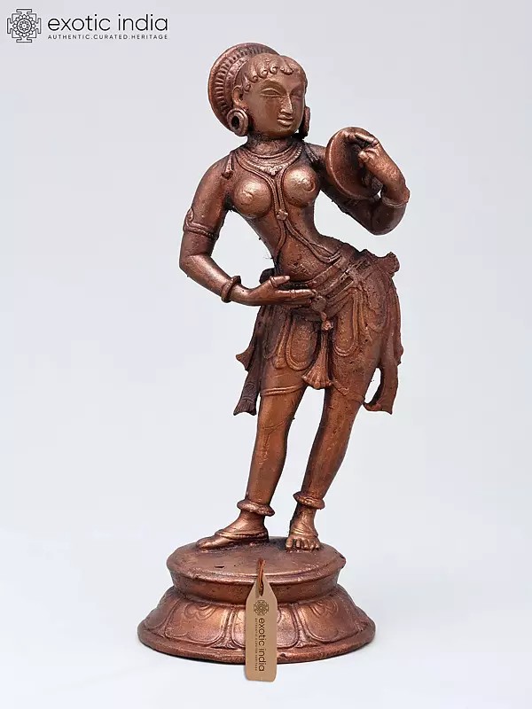 6" Small Apsara | Copper Statue