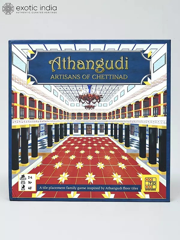 Athangudi - A Tiles Placement Family Game | Activity Kit for Kids | Made in India