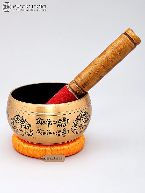 4" Buddhist Bronze Singing Bowl for Reduce Stress and Anxiety | Handmade | Made in India
