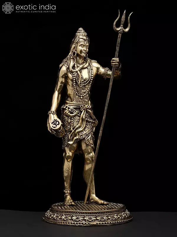 Superfine Standing Lord Shiva | Brass Statue