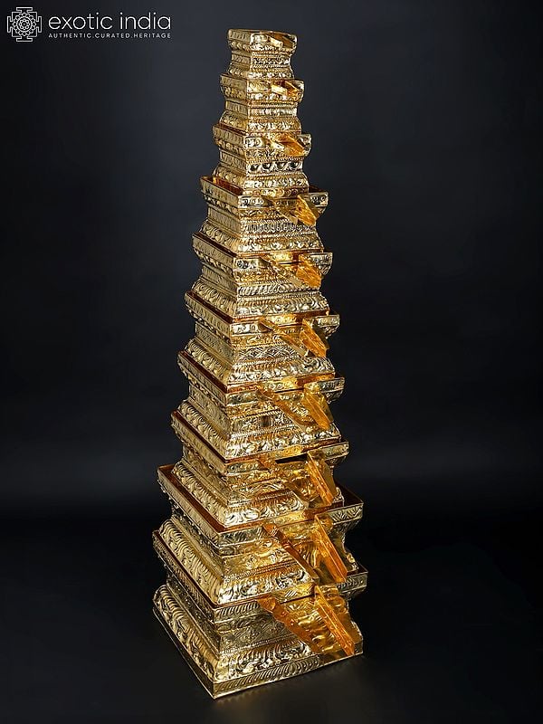 56" Large Set of 10 Abhishek Patras in Brass