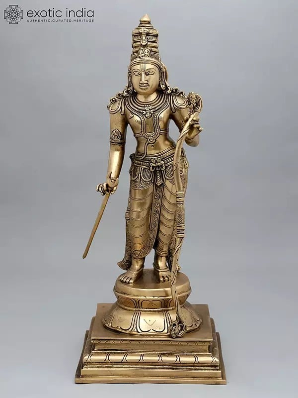 21" Standing Prabhu Shri Ram | Brass Statue