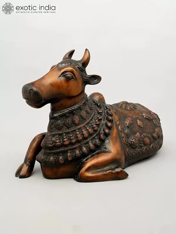 20" Nandi (The Vehicle of Lord Shiva) In Brass | Handmade | Made In India