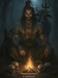 40" Four Armed Sitting Mahakal Bronze Idol – Handcrafted Hindu God Statue