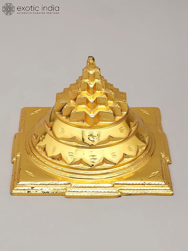 6" Small Brass Shri Yantra